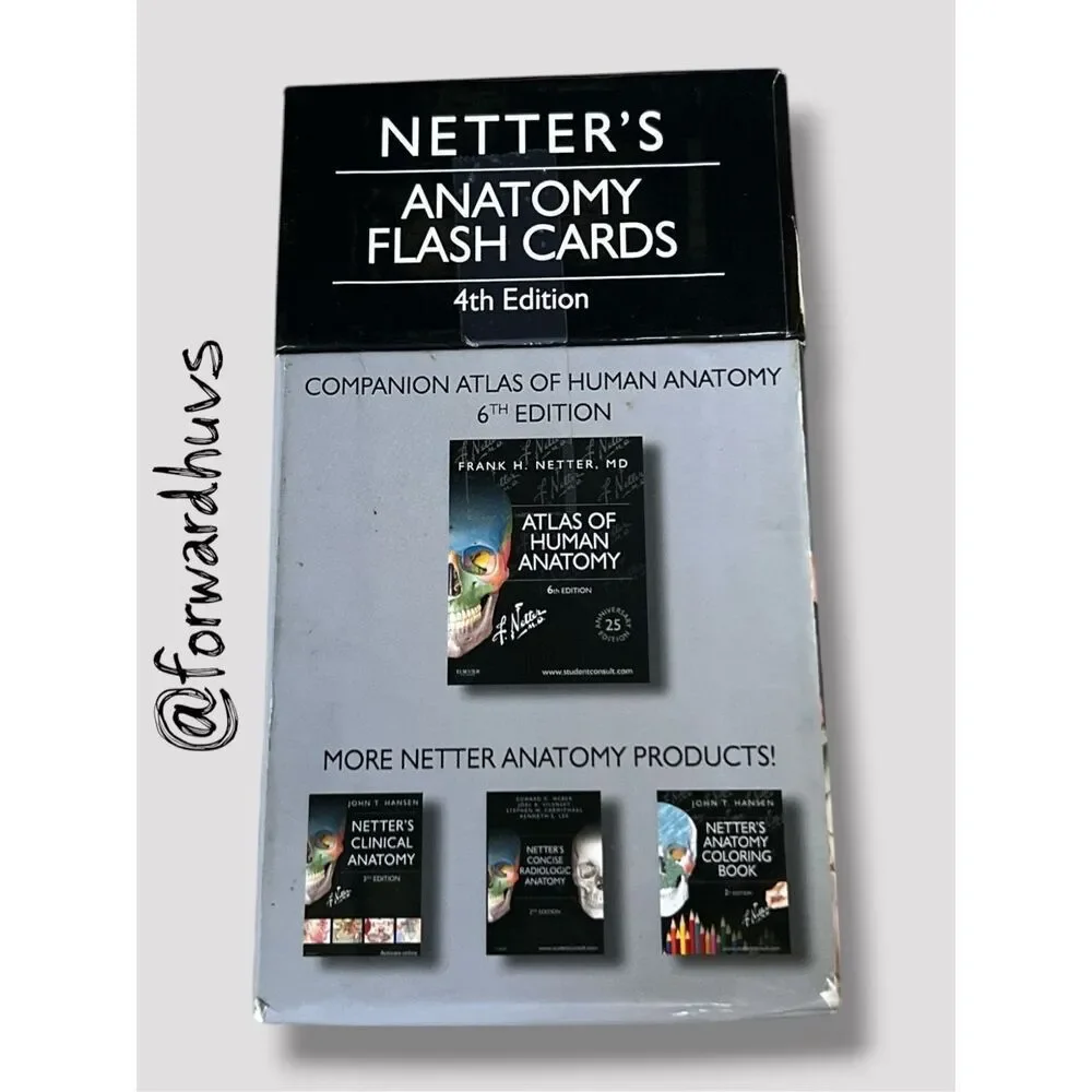 Netter’s Anatomy Flash Cards – 4th Edition – Student‑Annotated Set - Writing - N